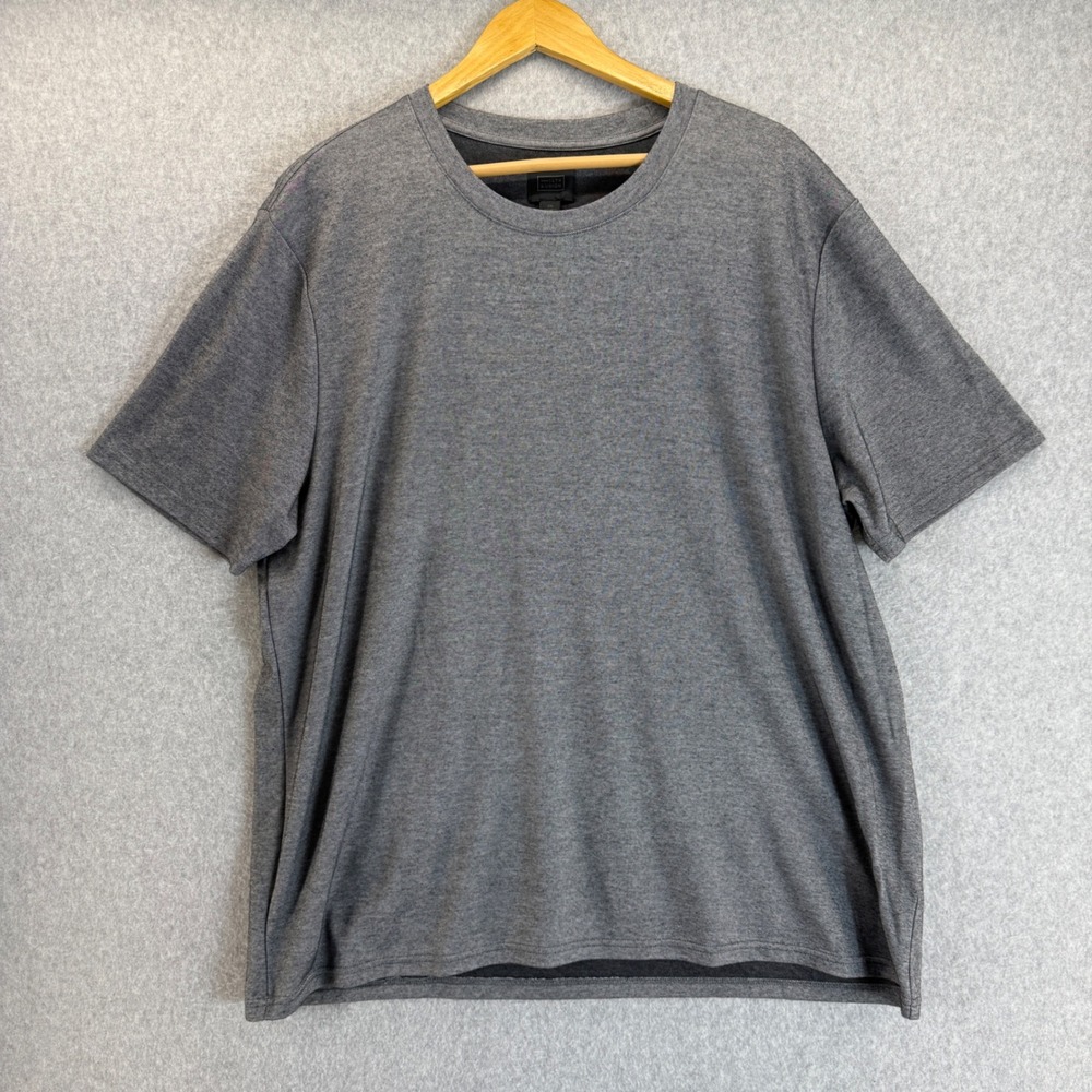 14th & Union Gray Cotton Blend Short Sleeve Crew Neck‎ T-Shirt Tee Mens Size 2XL